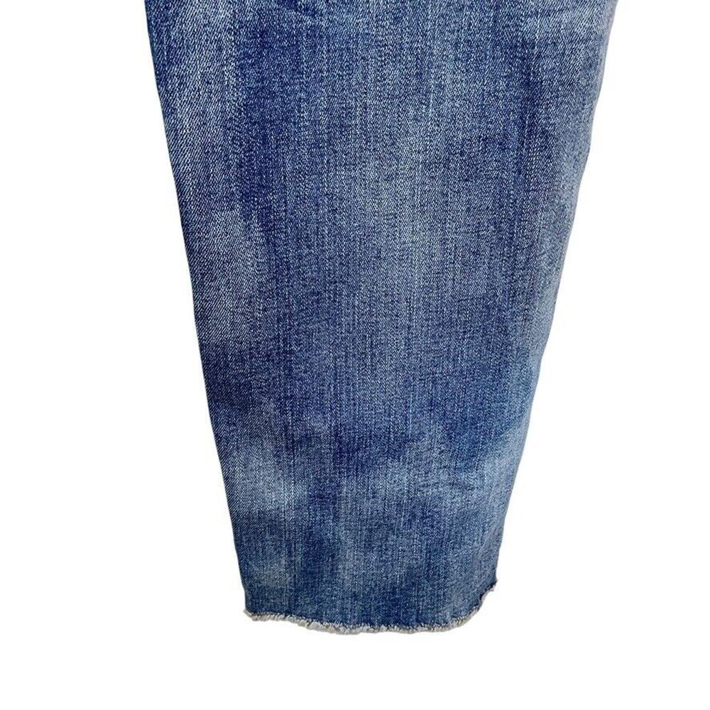 American Eagle Tomgirl Tom Girl Womens Distressed Mid Rise Stretch Jeans sz 14 - Picture 12 of 16